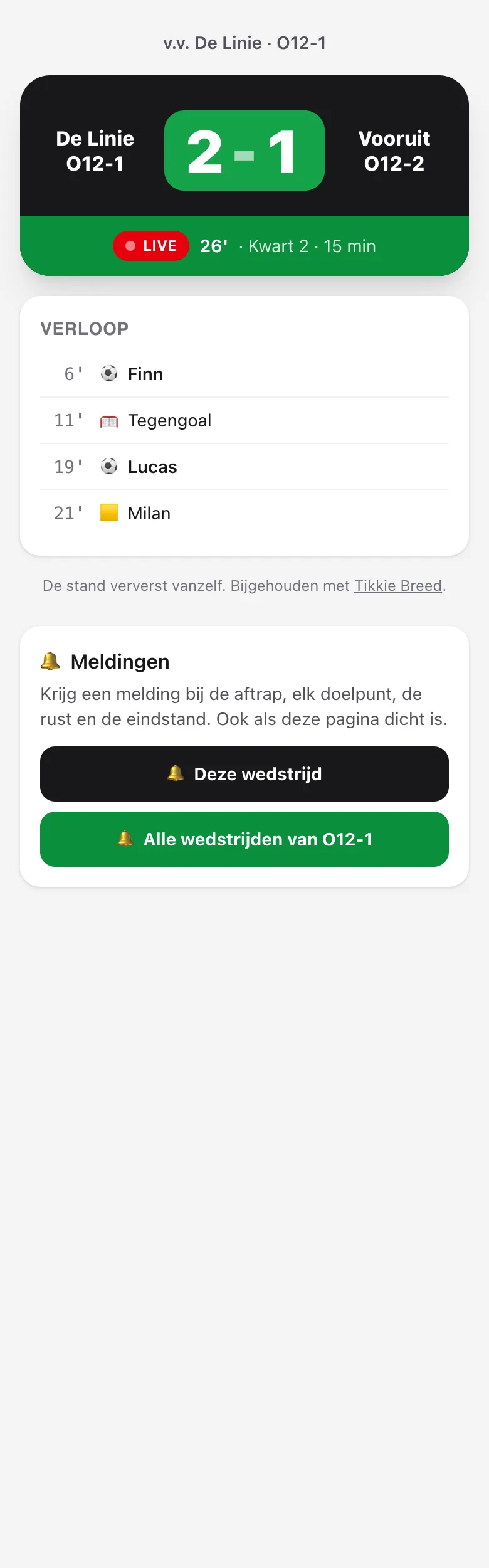 Ouders volgen live